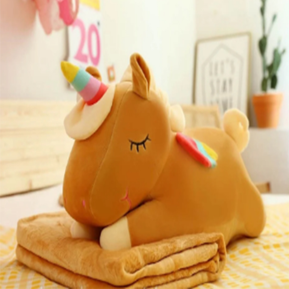 Игрушка плед трансформер 3 в 1 Happy Toys микрофибра (24406) Единорог Сплюшка
