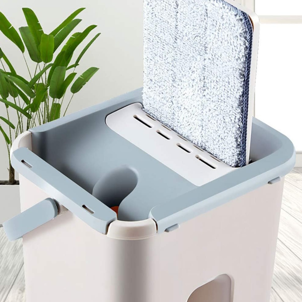 Швабра-лентяйка с ведром Scratch Cleaning Mop с отжимом