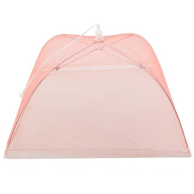 Складная москитная сетка на стол для защиты еды от мух Mosquito Cap 33 х 33 см (R29821) (Розовый)