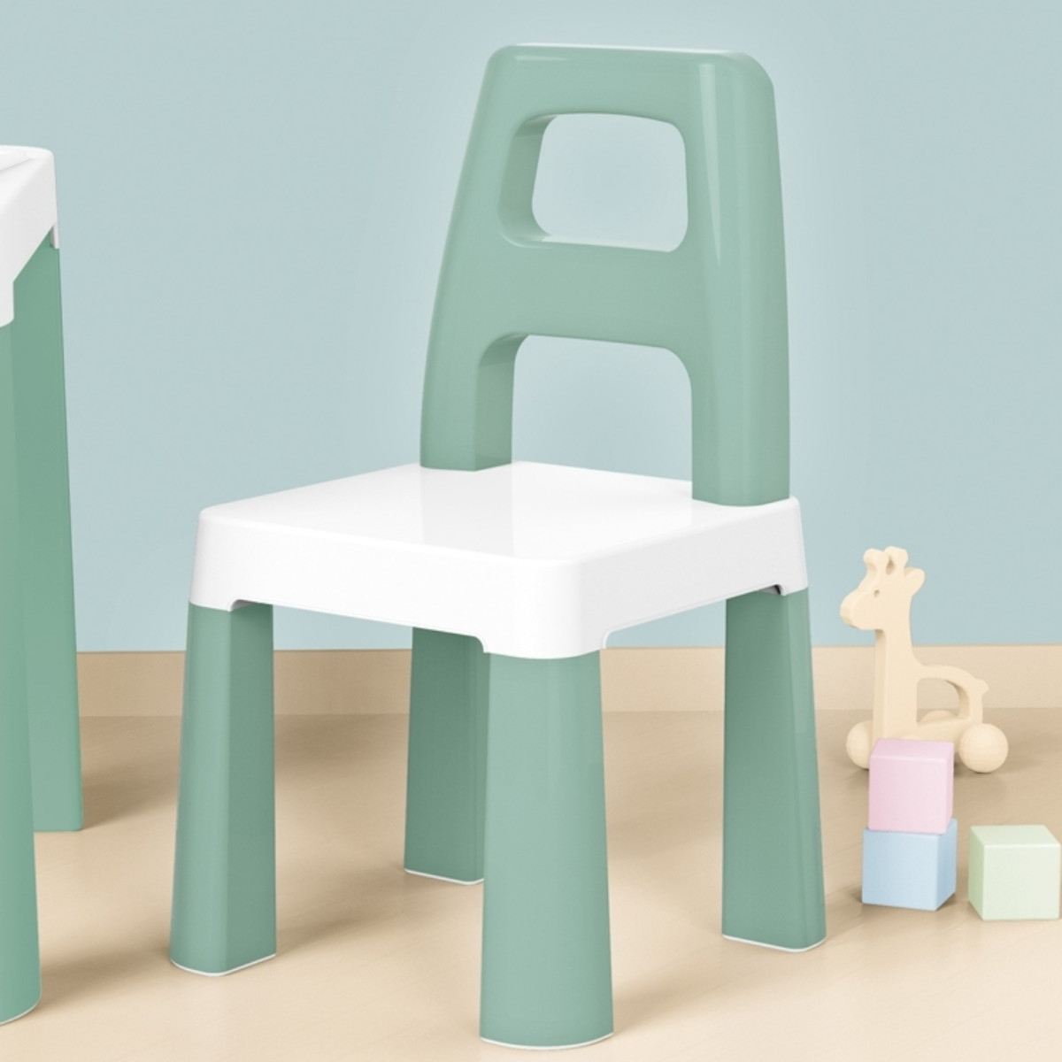 Детский стульчик пластиковый Technok Toys 32 х 32 х 55 см (0181) Ментоловый