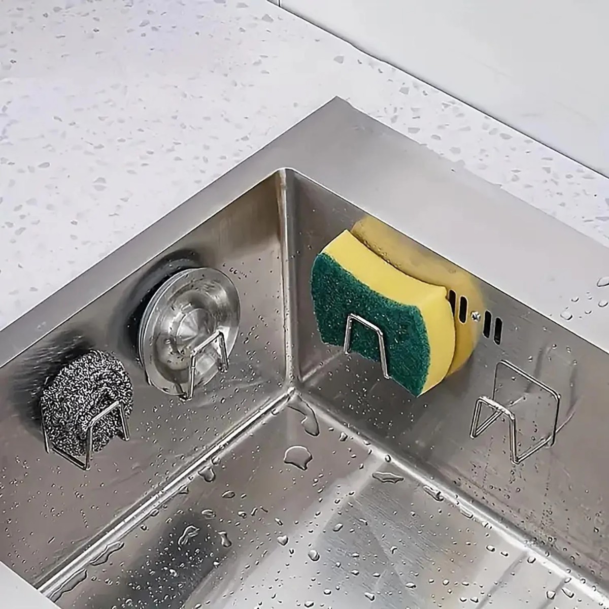 Тримач настінний для губки та кухонного приладдя Kitchen Holder 4.5 х 4.5 см (R10846)