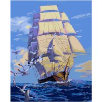 Картина_по_номерам_Strateg_Корабль_с_белыми_парусами_40х50_см.jpg