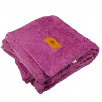 Плед покрывало шиншилла HOME TEXTILES микрофибра 220 х 240 (34646) Розовый
