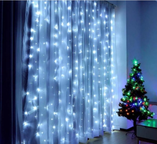 Гірлянда новорічна Xmas 3х2м Водоспад (W-3) (7275) Біла