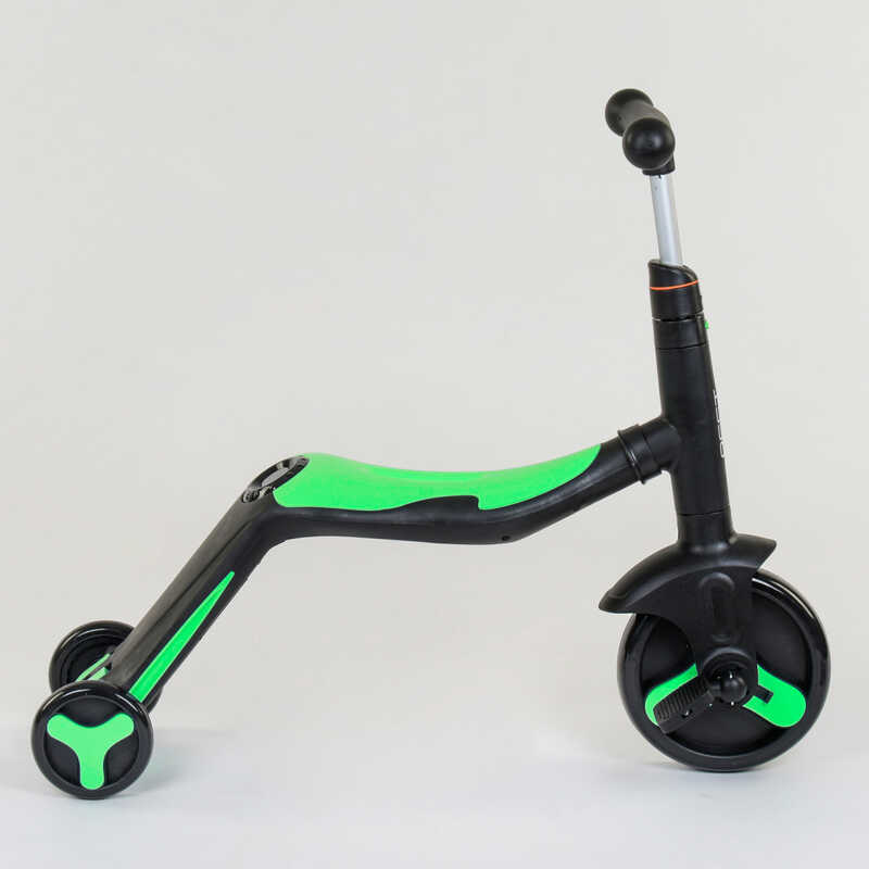 Самокат_3в1_JT_40405_(1)_Best_Scooter_самокат-велобег-велосипед_САЛАТОВЫЙ_свет_8_мелодий_колёса_PU_п