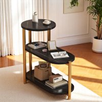 Стол журнальный Modern Home 3 яруса 85 х 40 х 62 см (M50272-BL) Черный