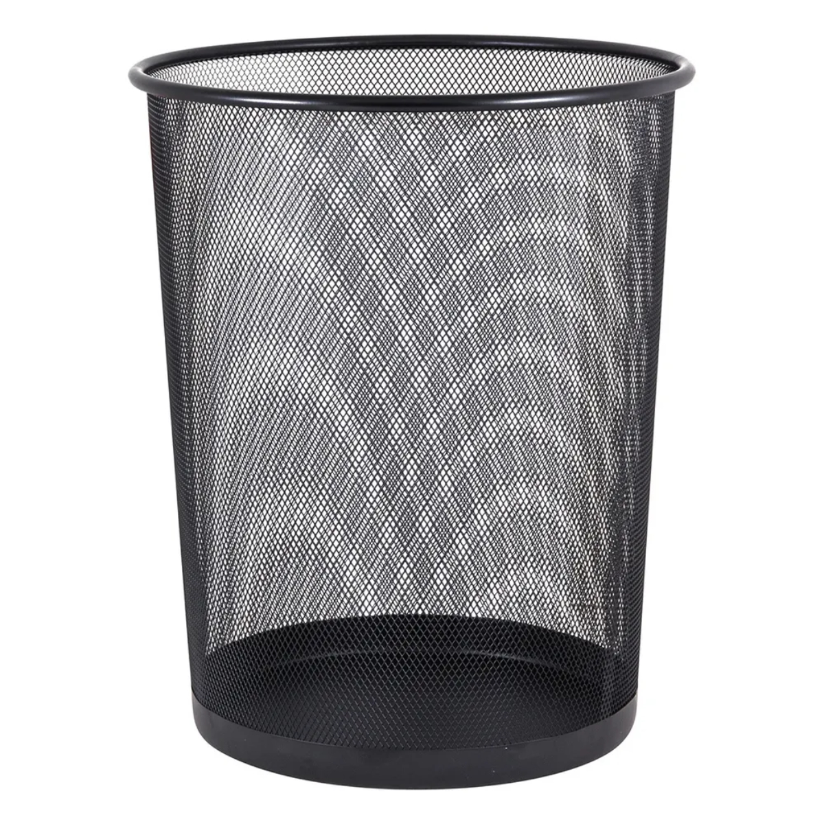 Металлическая корзина для бумаг Paper Basket круглая 23.5 х 18.5 х 27 см (WW01444ST) Черная