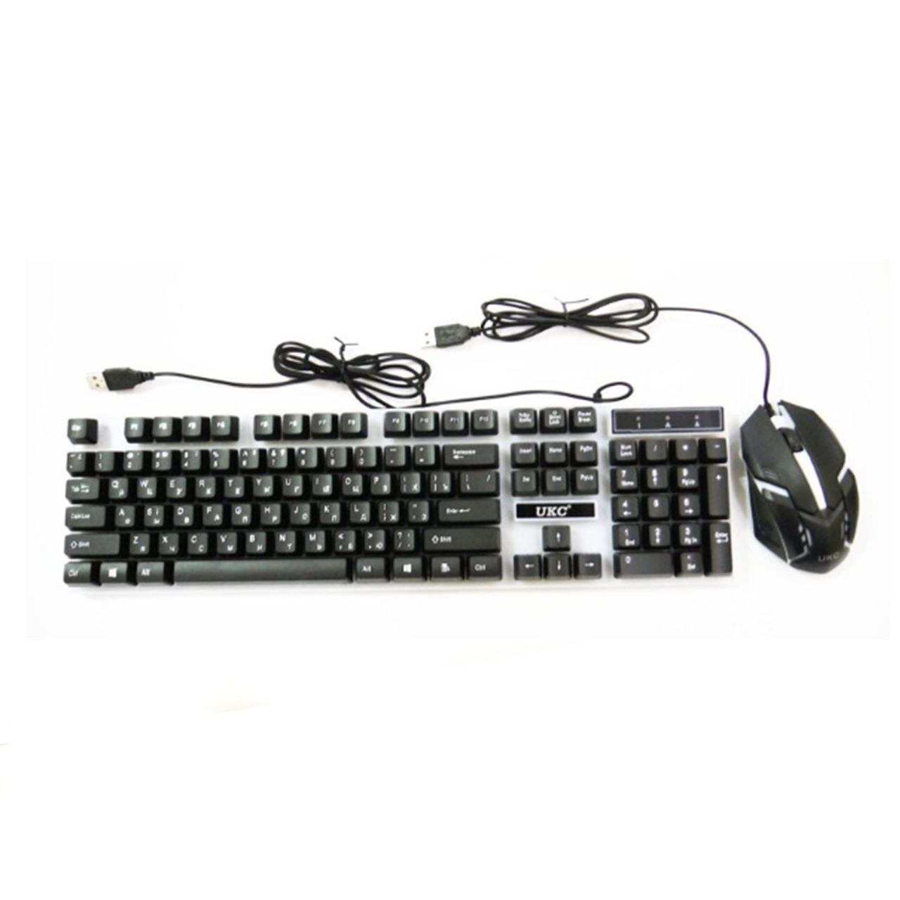 Клавиатура и мышь проводная UKC LED M416