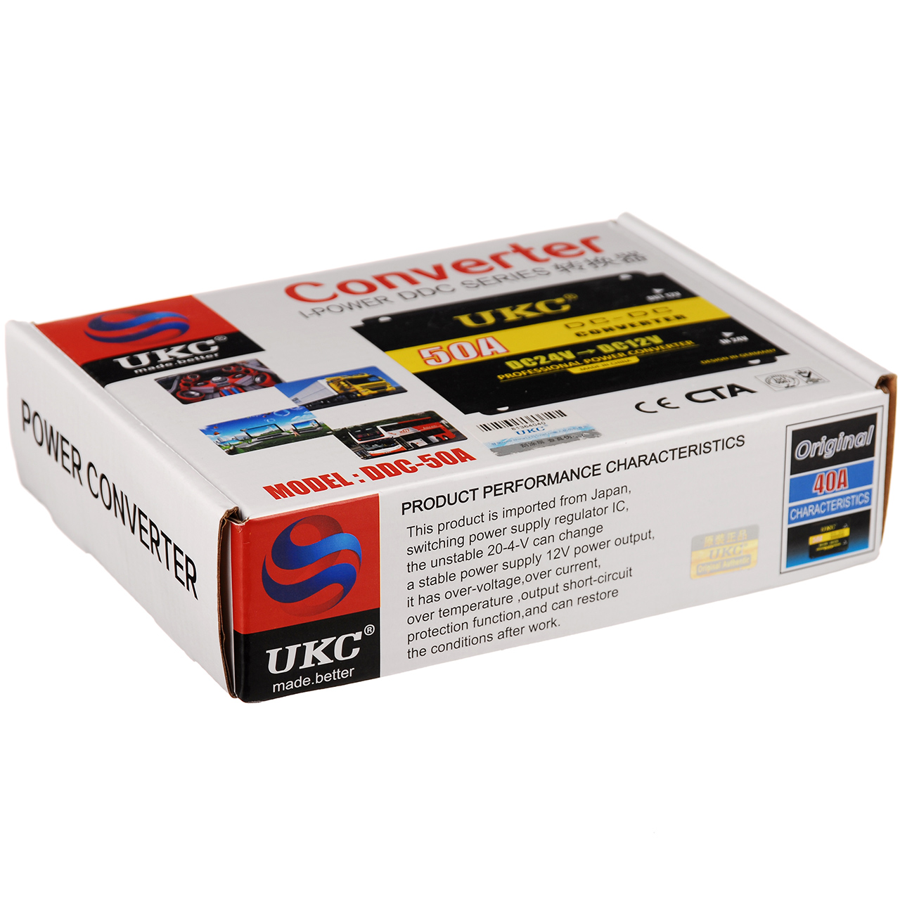 Инвертор преобразователь UKC DC/DC 24v-12v 50 A