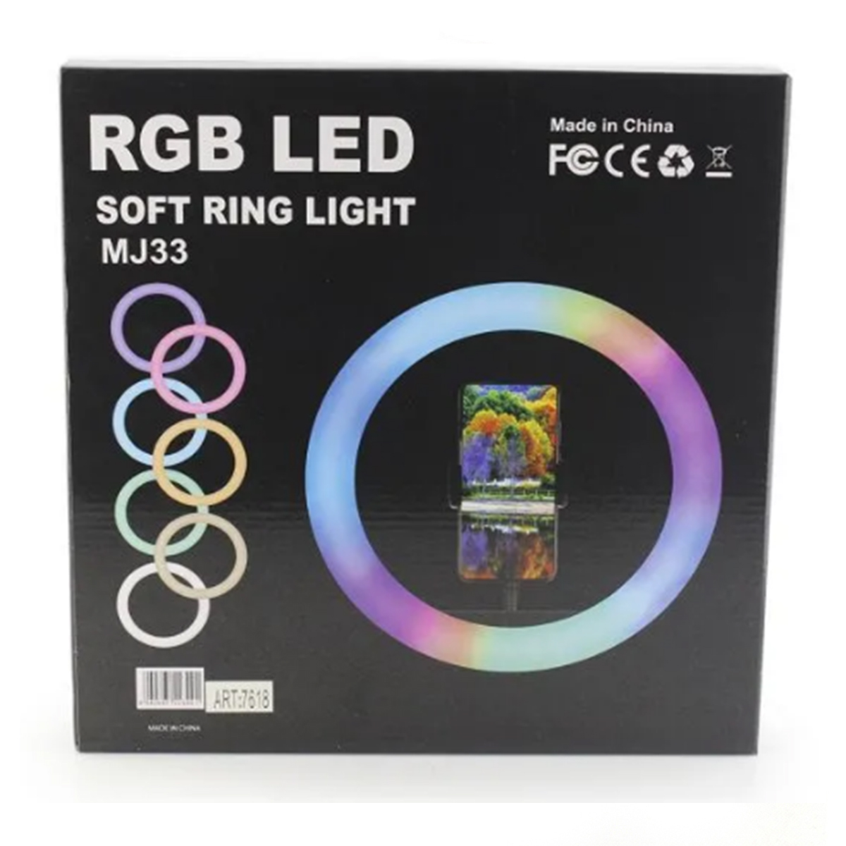 Кольцевая лампа с держателем для телефона Ring Light 30 см (7618)