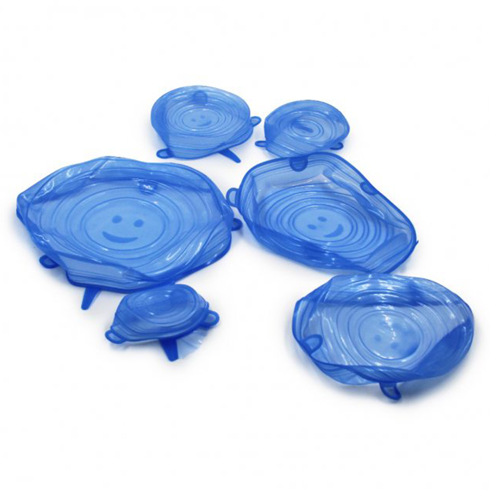 Силиконовые универсальные крышки 6 шт SILICON CAP 6PCS SET