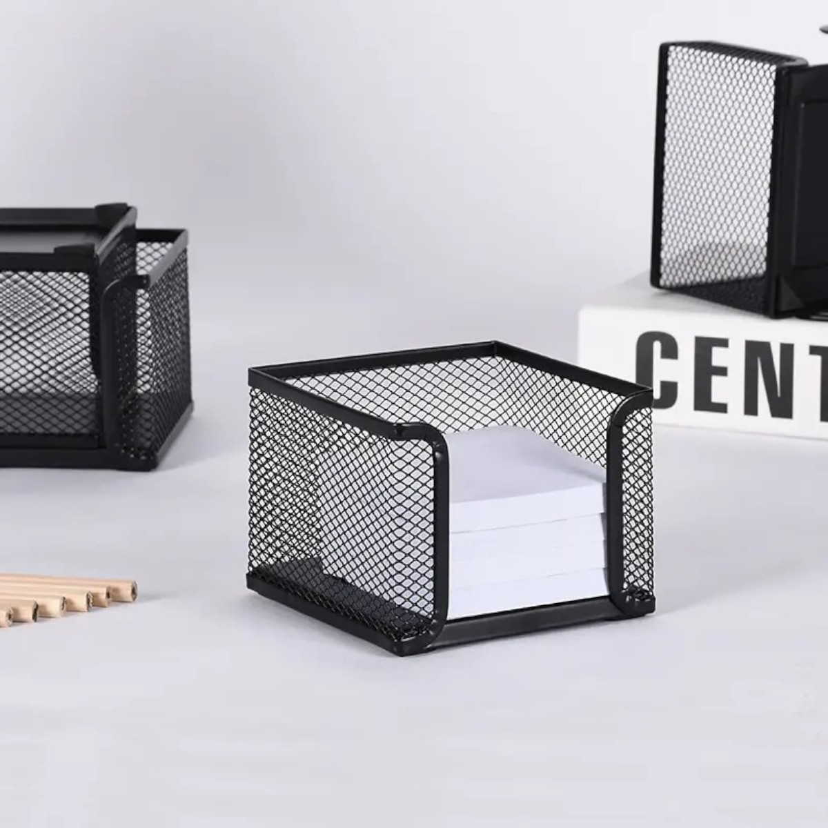 Металлический бокс для бумаги Paper Box 6 см (R97989-S) Черный