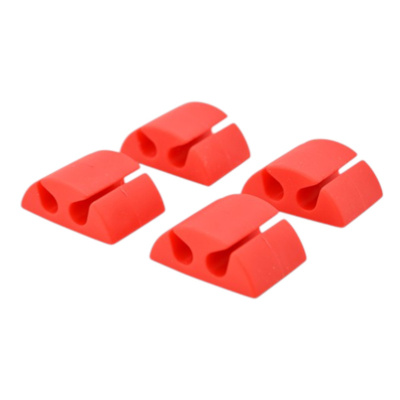 Держатель для проводов Cable Holder 10 х 14 см 4 шт (R29581) (Красный)