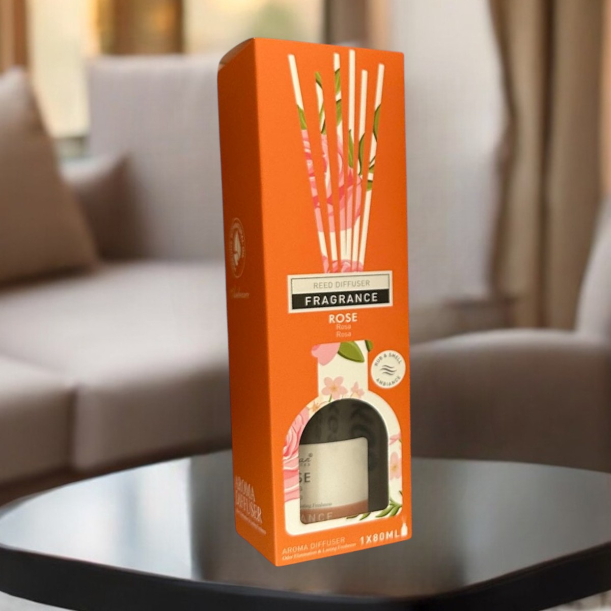 Аромадифузор Reed Diffuser Rose 80 мл (R35155-8)