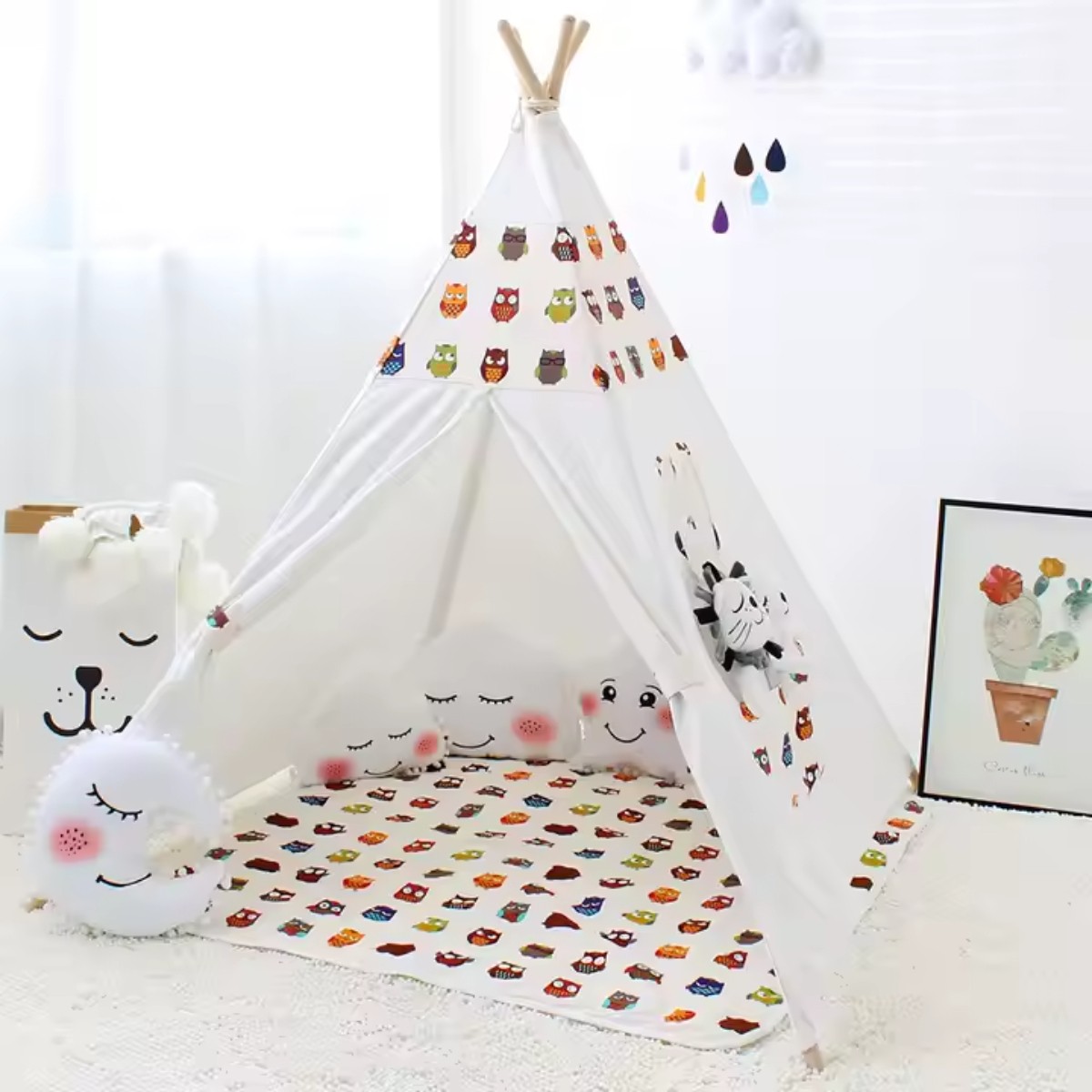 Детская игровая палатка вигвам Kid`s Tent 120 х 100 х 115 см (K 2109)