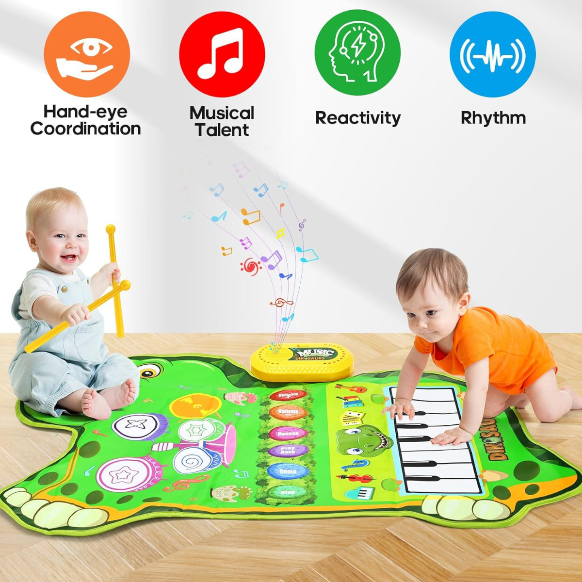 Дитячий музичний килимок 2 в 1 Music Blanket іграшка зі звуками для дітей (YYD-02)