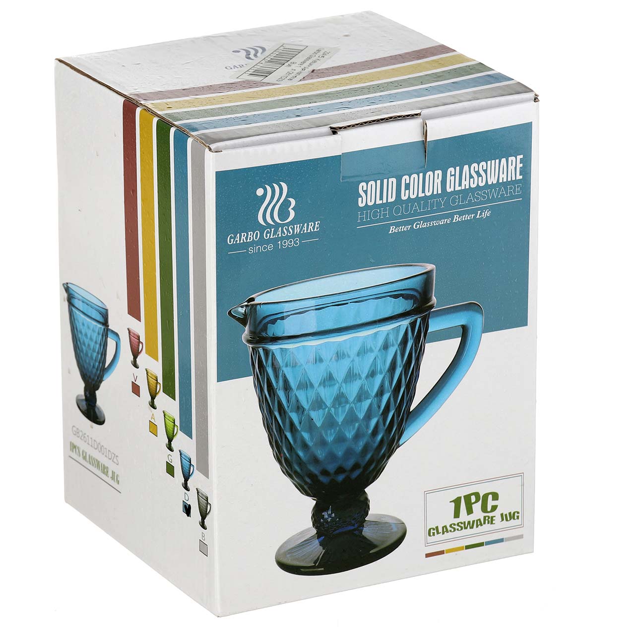 Глек для напоїв Garbo Glassware 1.1 л (2611DZS/ Blue)
