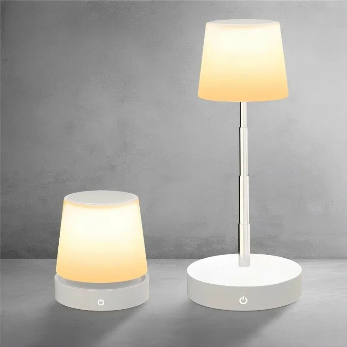Настольная сенсорная лампа TABLE LAMP светодиодная на аккумуляторе с регулировкой 11-28 см (HY 8815)