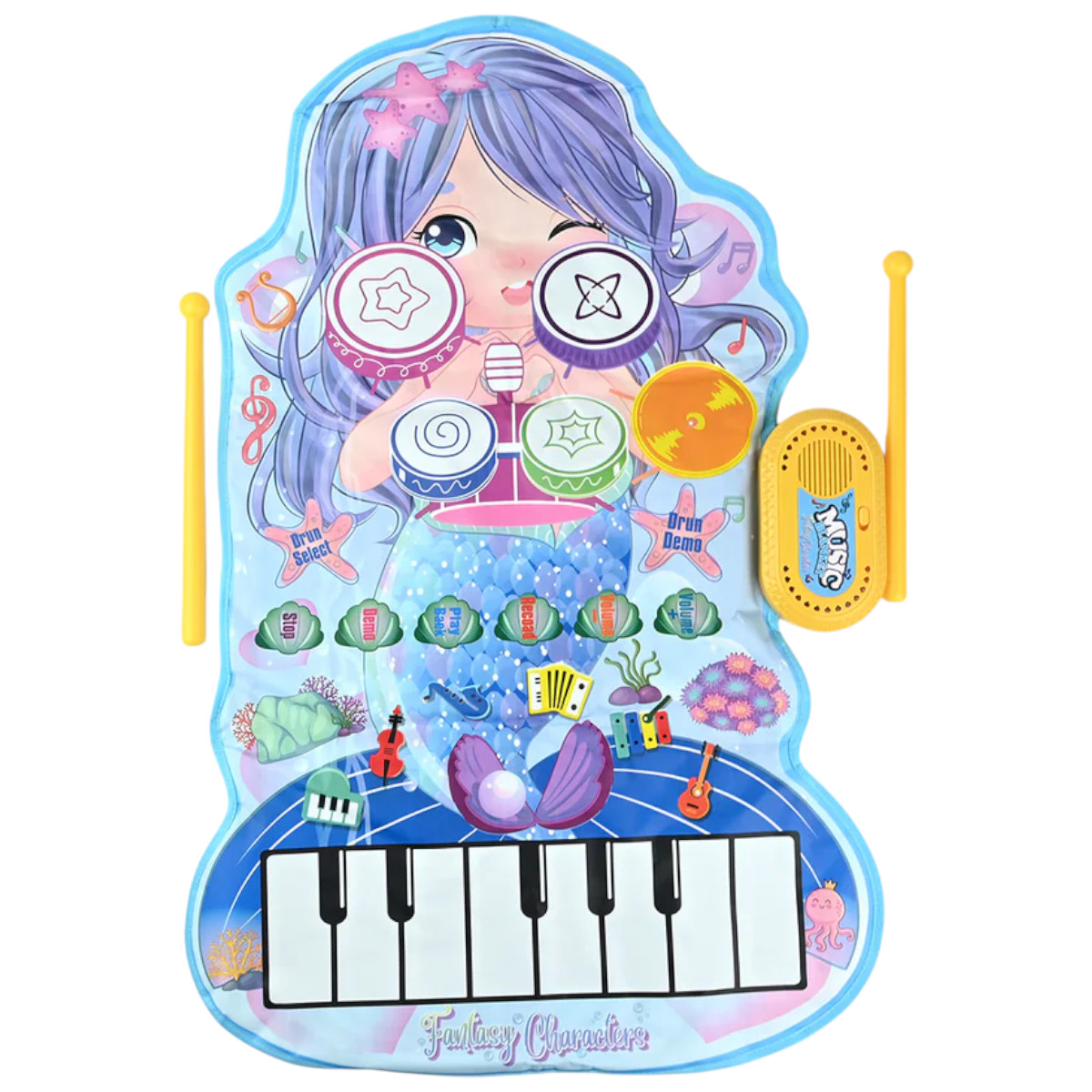 Дитячий музичний килимок 2 в 1 Music Blanket іграшка зі звуками для дітей (YYD-06)