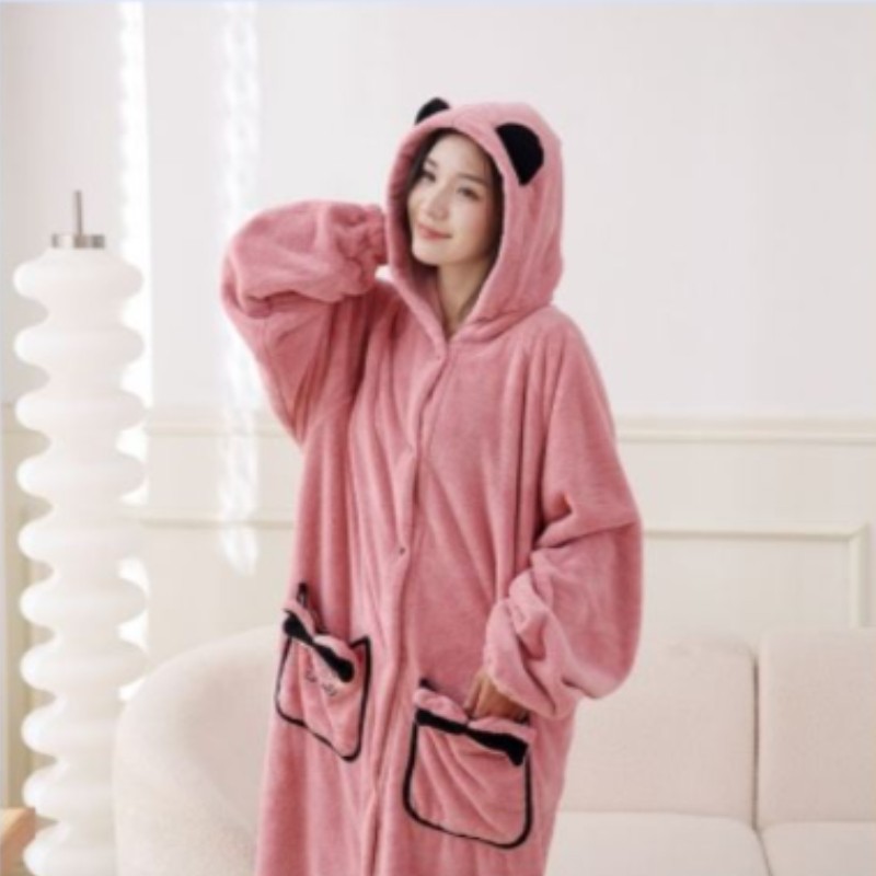 Халат женский с капюшоном для дома KOLOCO One Size (40195)