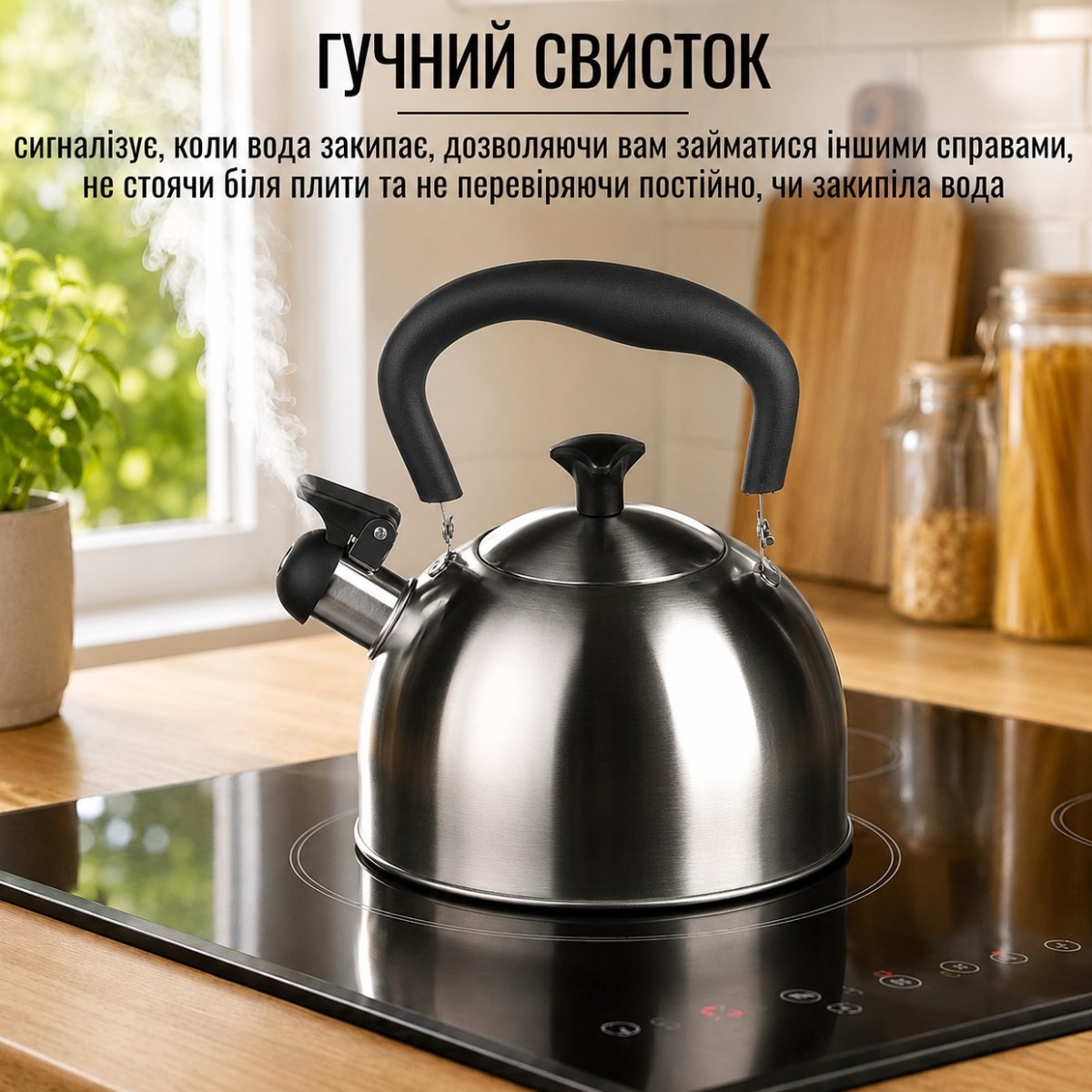 Чайник A-PLUS зі свистком 2.0 л (1373 WK)