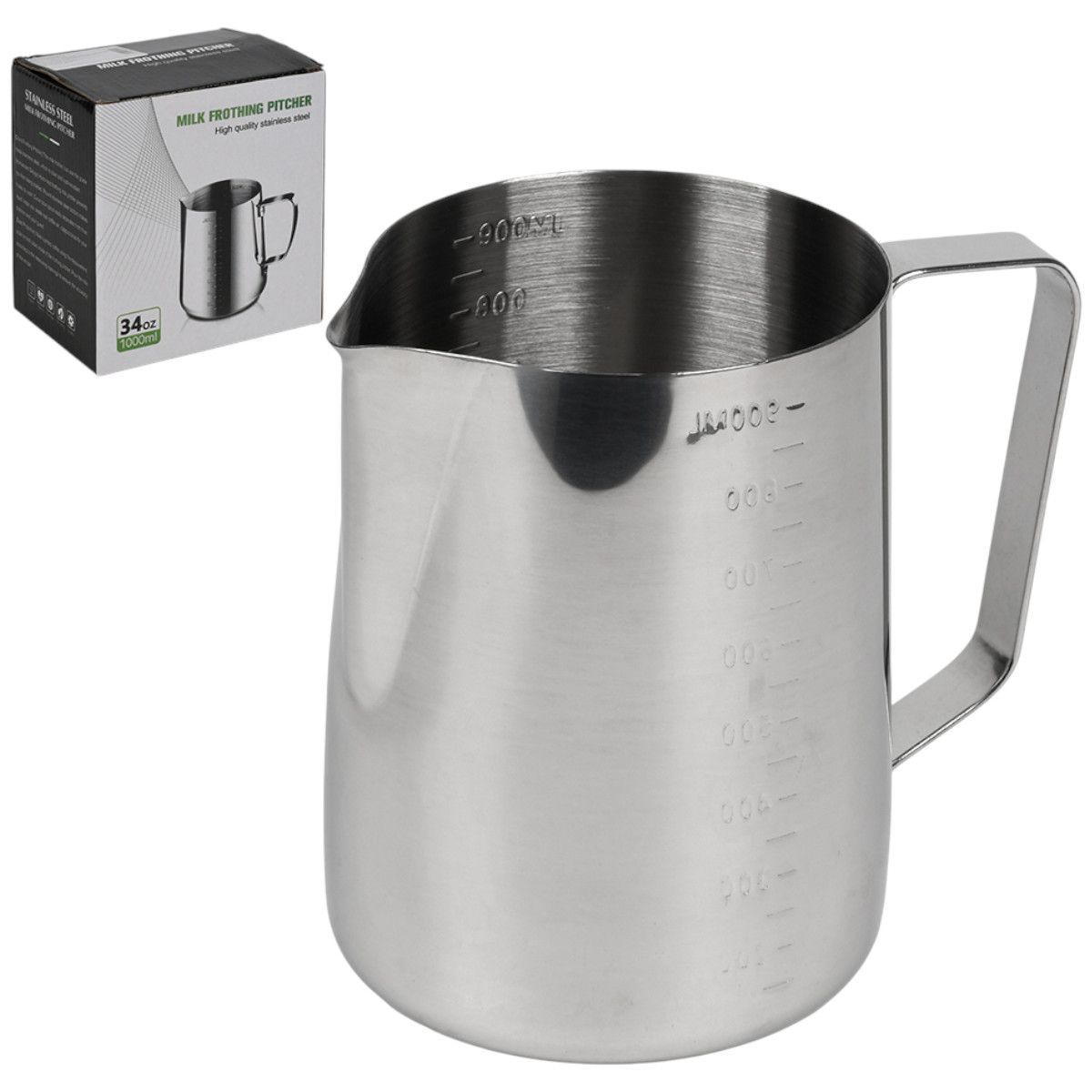Питчер для взбивания молока, молочник для кофе Milk Frothing Pitcher 1.0 л (R92698-1.0)