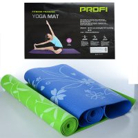 Мат для йоги PROFI (1496) Зеленый