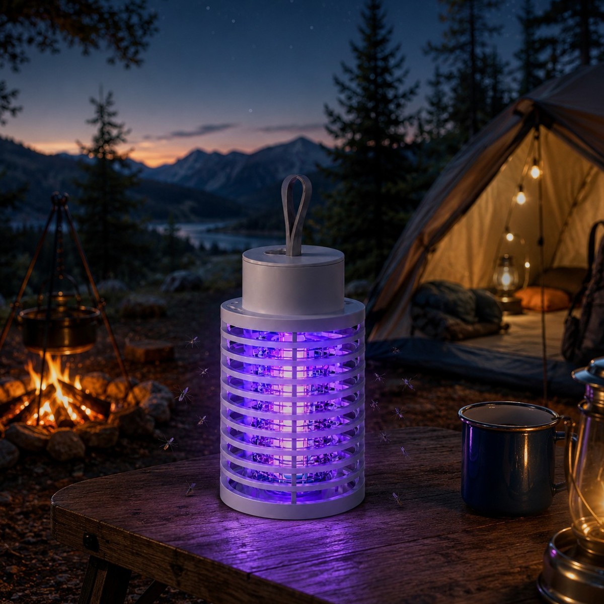 Лампа ловушка от комаров Mosquito Killer Lamp уничтожитель комаров и насекомых