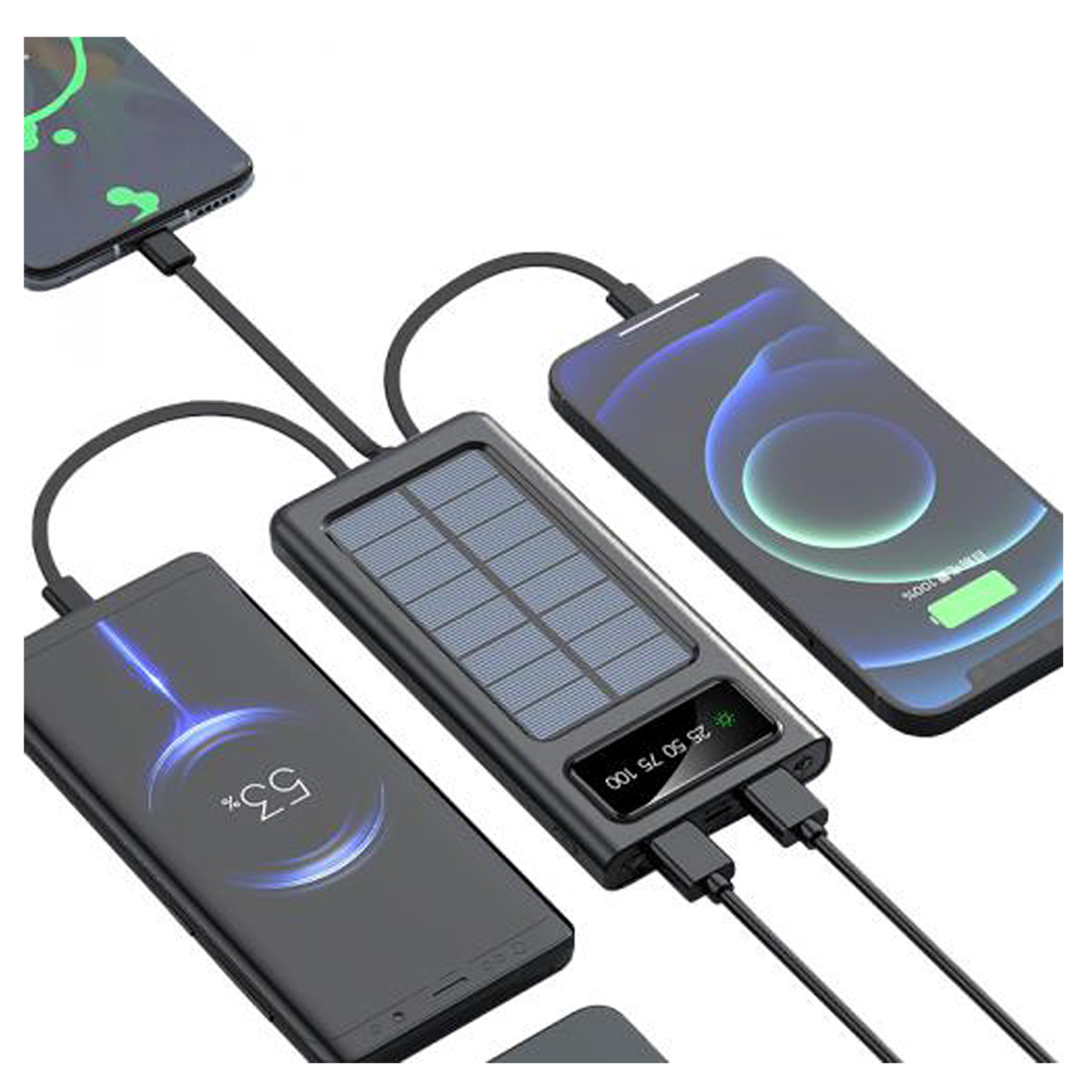 Power Bank на солнечной батарее UKC 10000 mAh (8285)