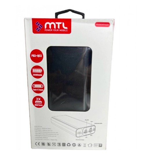 Мобильная зарядка Power Bank MTL MT-4220 20000 mAh 