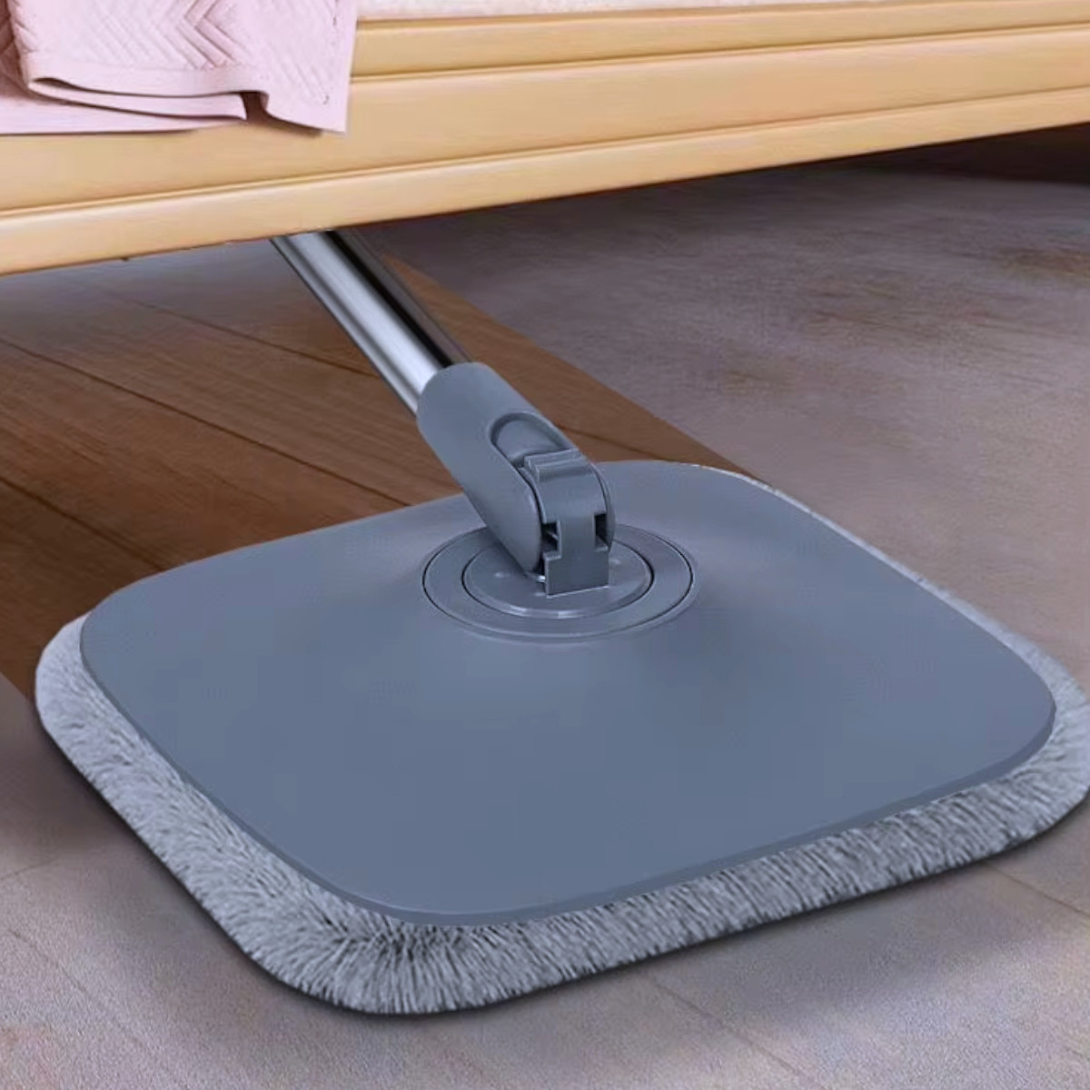 Умная швабра с бесконтактным отжимом и ведром 6 л + 2 насадки Clean Living комплект для уборки 