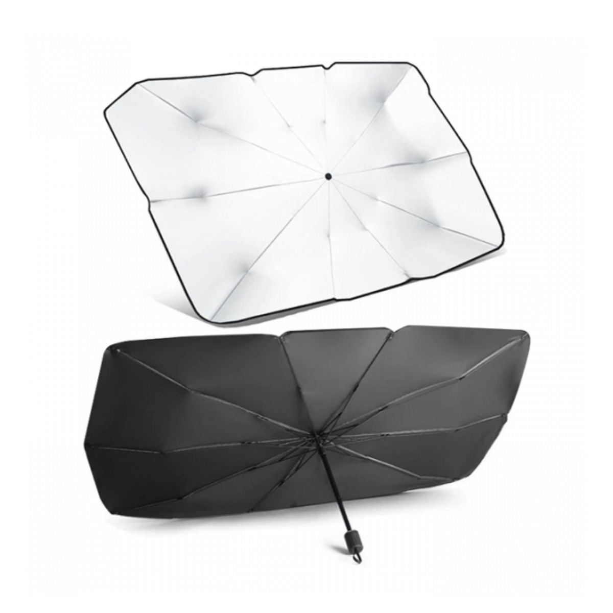 Сонцезахисна шторка-парасолька на лобове скло авто Car Umbrella 130 х 76 см (R98187)