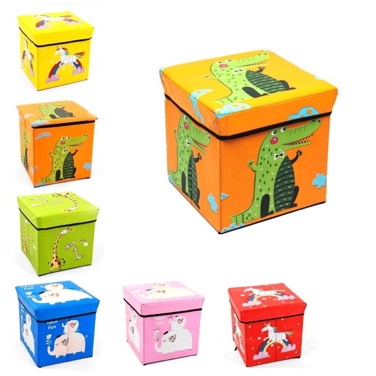 Коробка-пуф для хранения игрушек, вещей Pouf Box 30 х 30 х 30 см (R33429)
