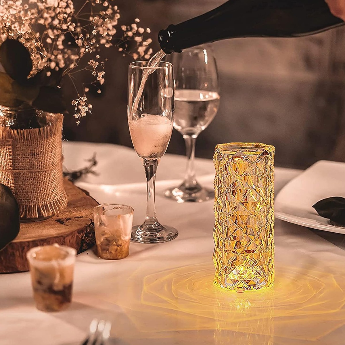 Настольная лампа-ночник Crystal Table Lamp