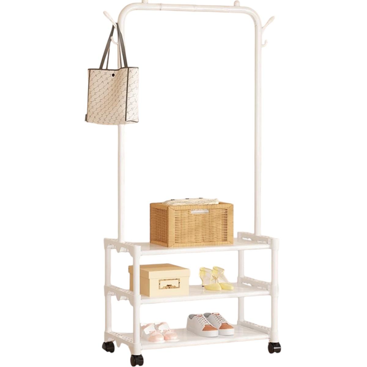 Вешалка-стойка для одежды и обуви Multifunctional Shoe & Hat Rack 56 х 34.5 х 162 см (R93316)