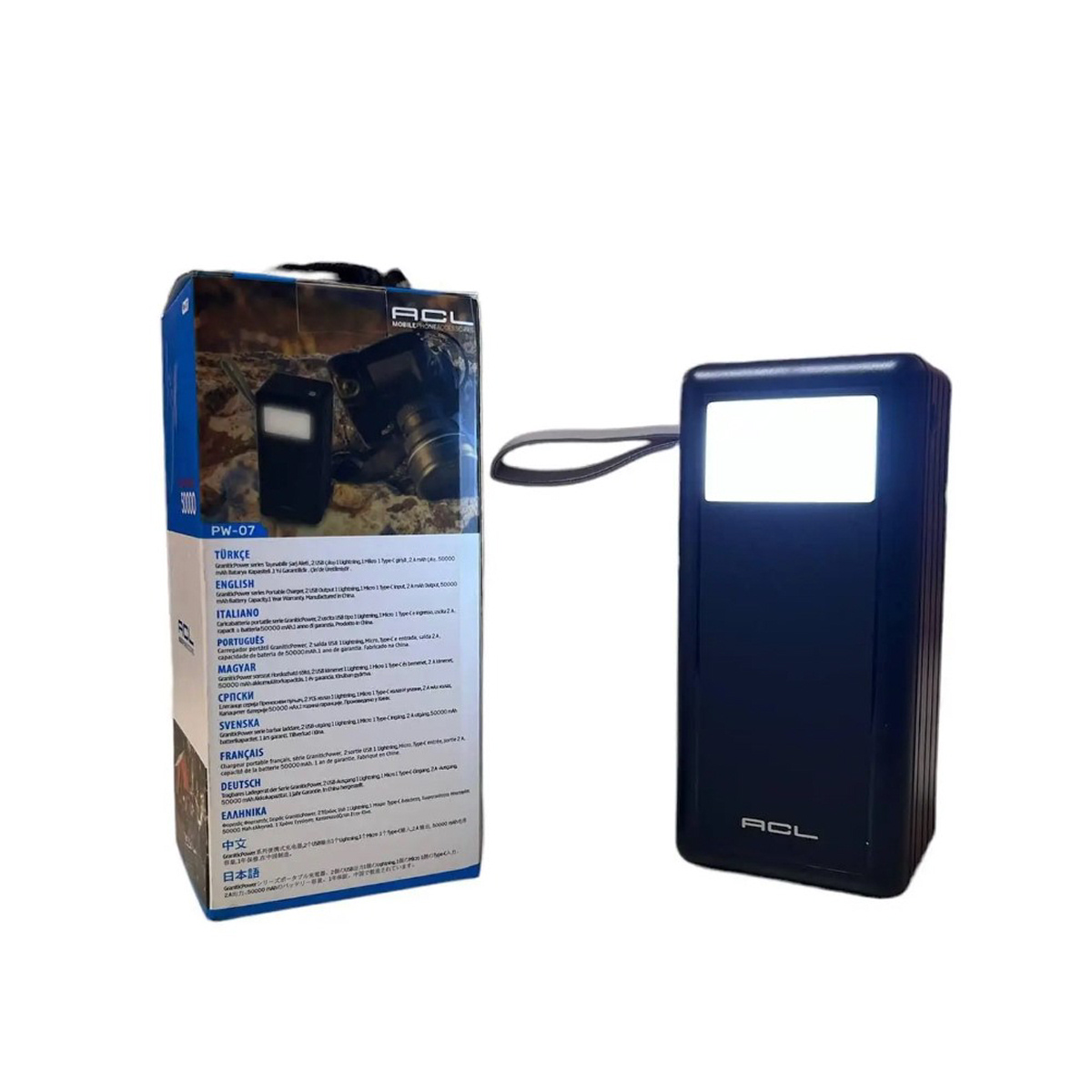 Мобільна зарядка Power Bank ACL PW-07 50000 mAh