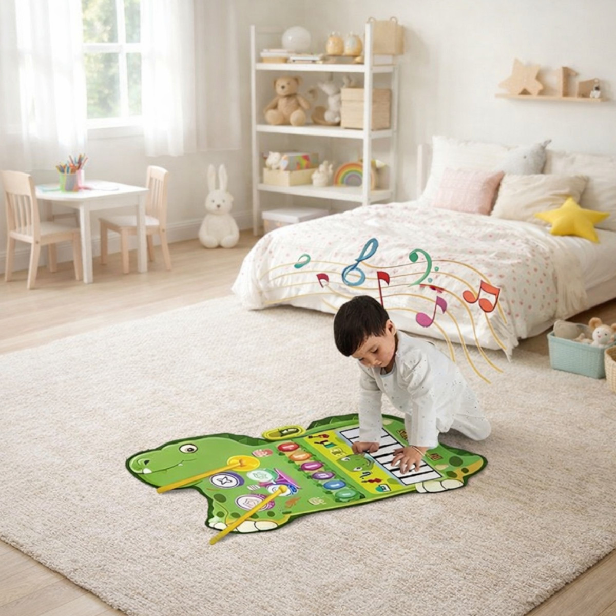 Дитячий музичний килимок 2 в 1 Music Blanket іграшка зі звуками для дітей (YYD-02)
