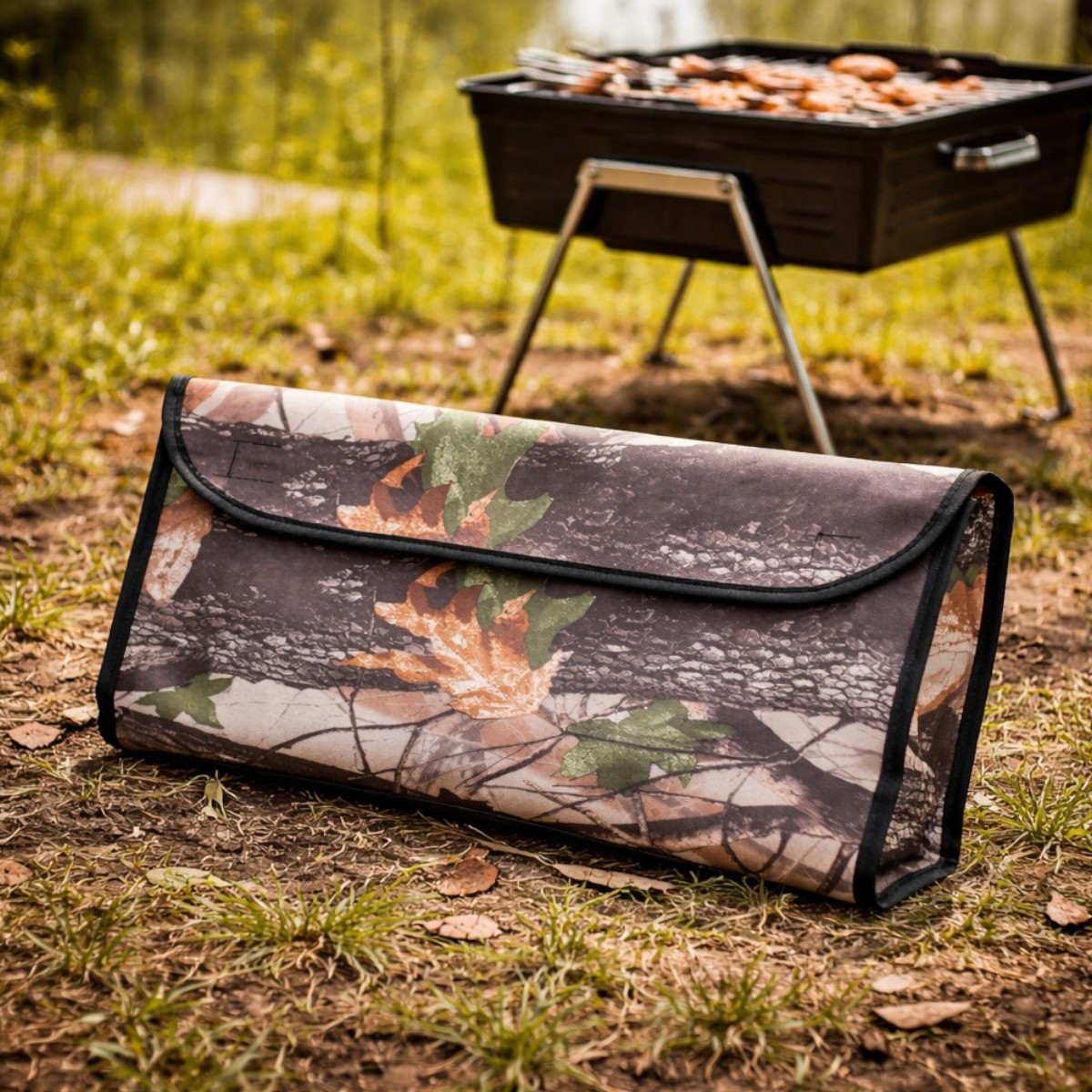 Чехол на мангал чемодан 12 шампуров KITUA BBQ 70 х 28 х 6 см (УК-М12-Ч)