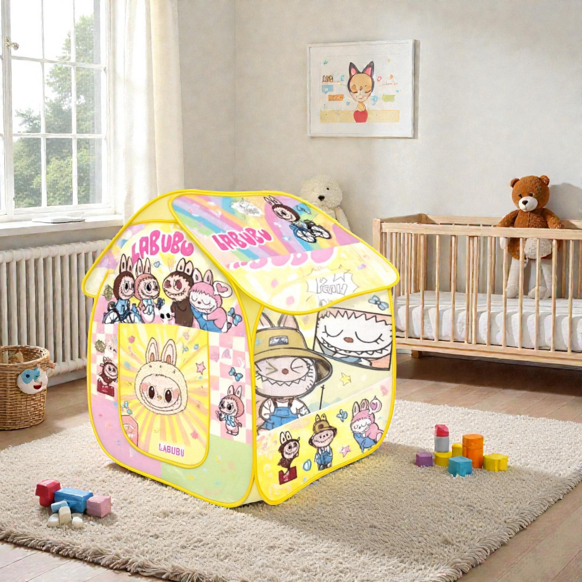 Детская игровая палатка Kid`s Tent "Labubu" 109 х 109 х 112 см (228-11)