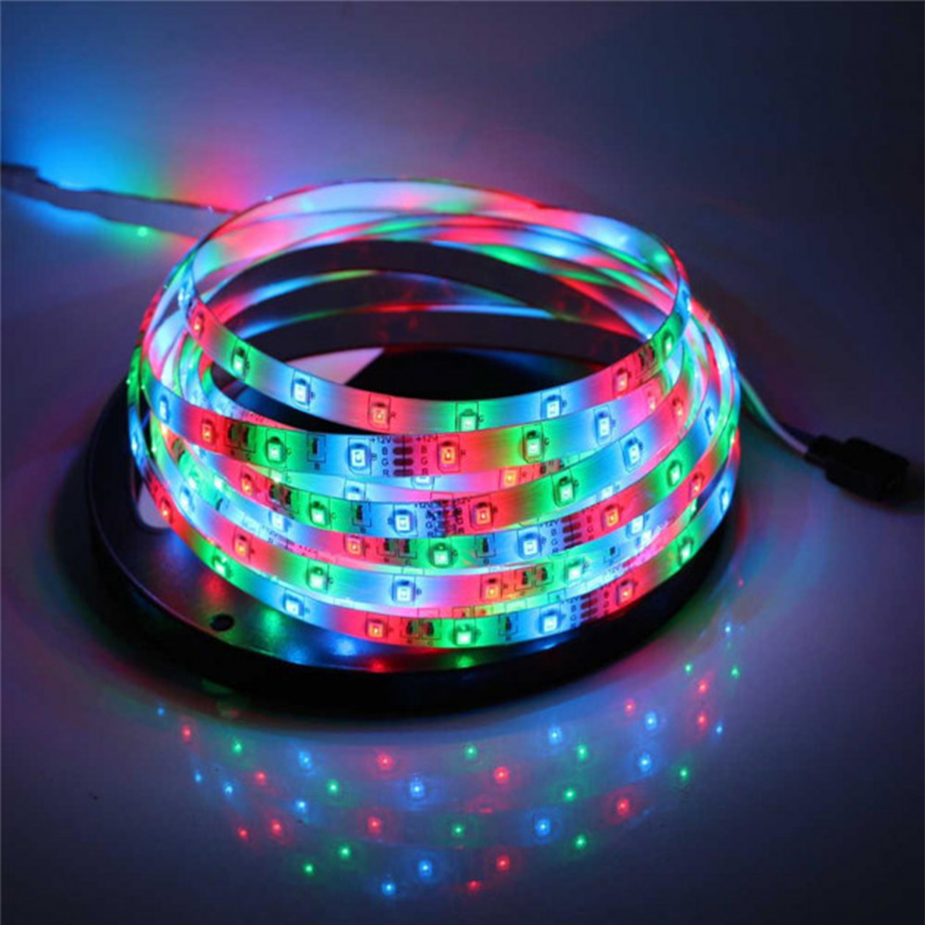 Світлодіодна стрічка Led 3528 RGB 5 м контролер + блок живлення та пульт (2033)