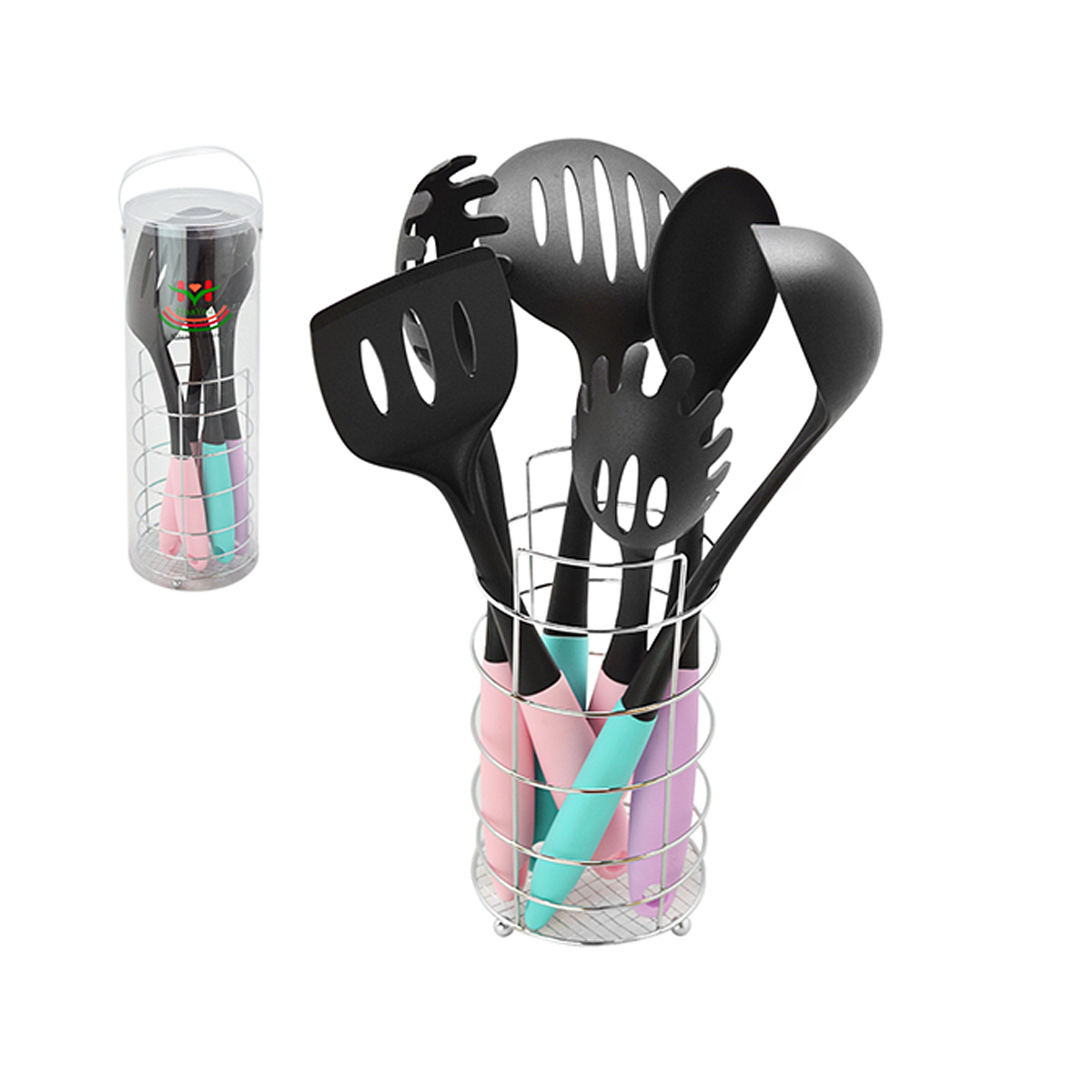 Кухонный набор с подставкой  STENSON 7 предметов (R26510)