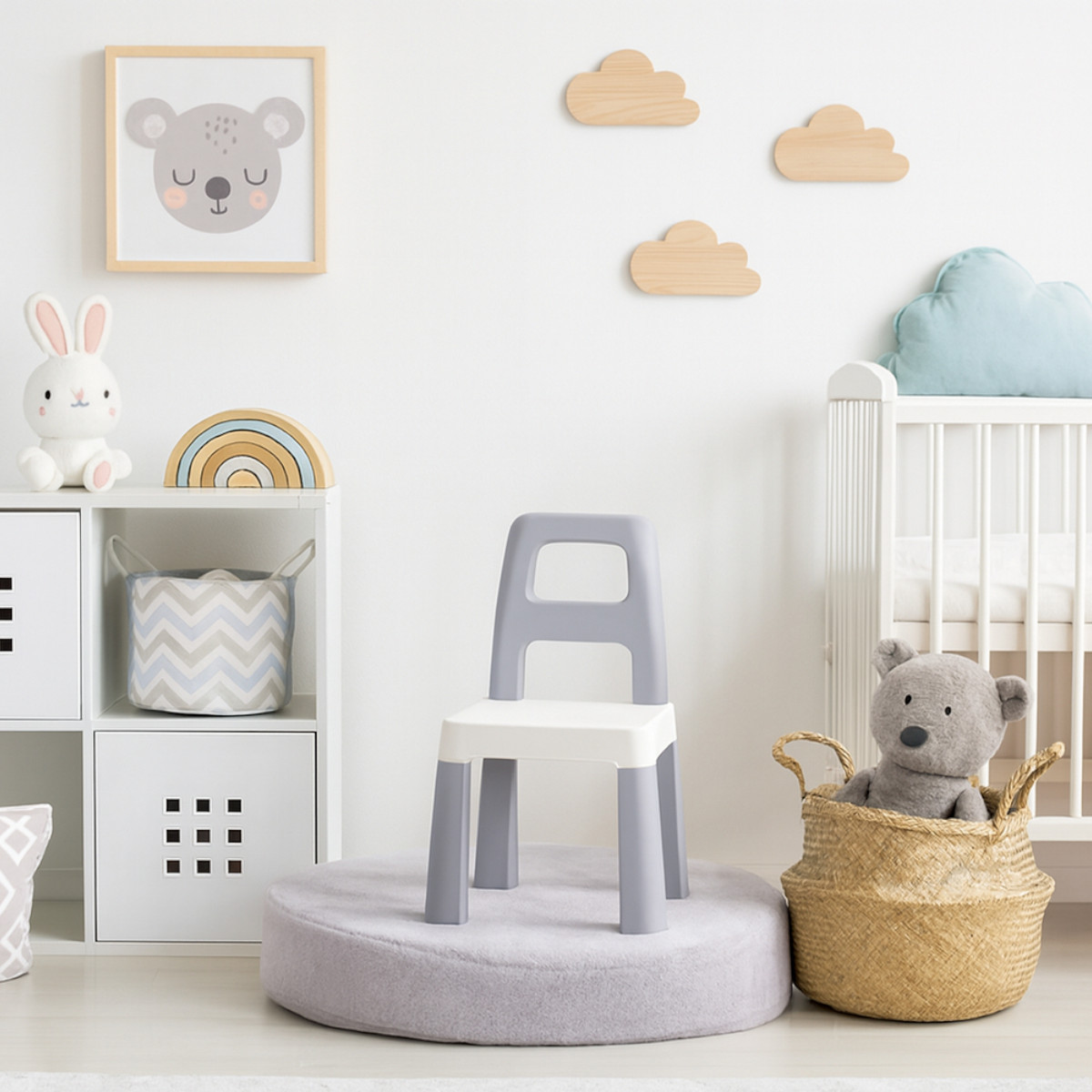 Детский стульчик пластиковый Technok Toys 32 х 32 х 55 см (0198) Серый