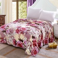 Плед Евро Colorful Home 200 х 230 (36951) Цветок малиновый