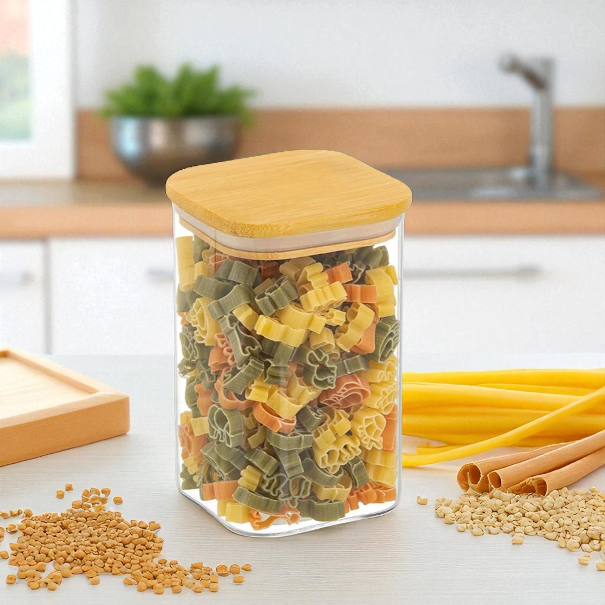 Банка для зберігання Glass Container "Cube" 230 мл (R10908-8) Скло
