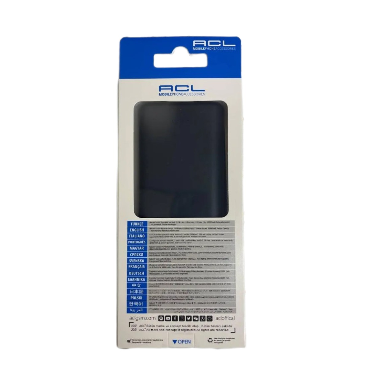 Мобільна зарядка Power Bank ACL PW-49 10000 mAh (Black)
