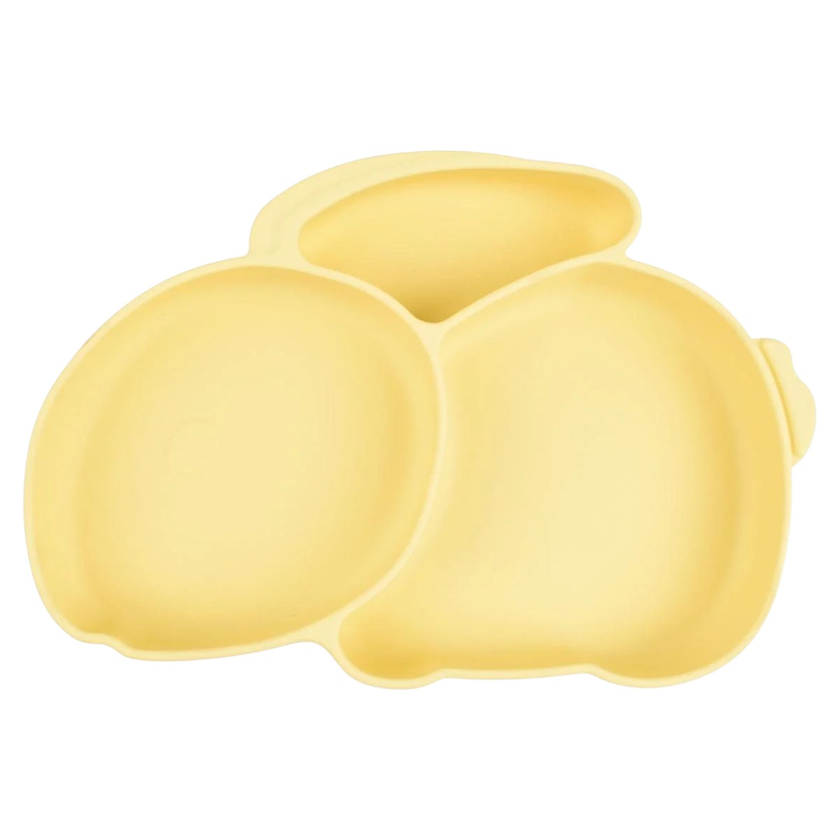 Детский силиконовый набор посуды для кормления Tableware Set "Зайчик" 6 предметов (MA-4907)