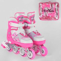Ролики_9225-М_Best_Roller_размер_34-37_цвет_–_РОЗОВЫЙ_(6)_колёса_PU_ПЕРЕДНЕЕ_КОЛЕСО_СВЕТ_в_сумке_d_к