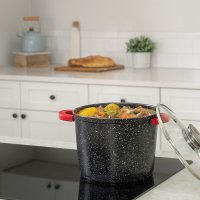 Кастрюля A-PLUS 6.6 л (1514) Мраморное покрытие