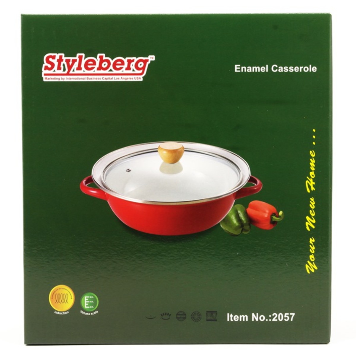 Каструля емальована Styleberg 20 см 2 л (2057)