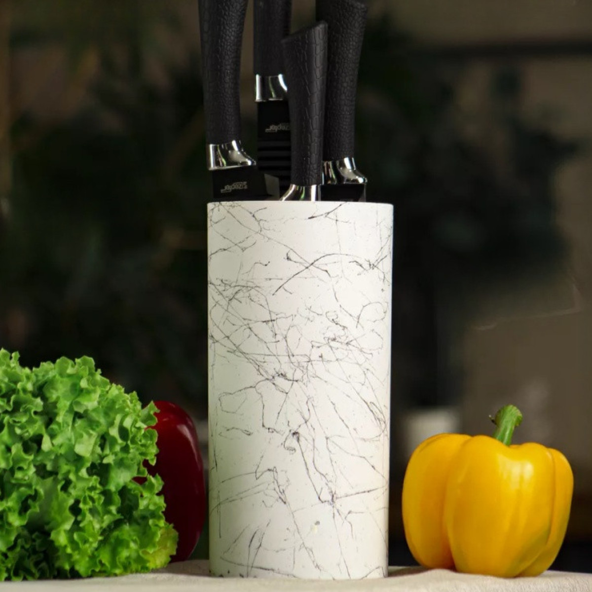 Подставка для ножей универсальная Marble 11 х 22 см (R41391)